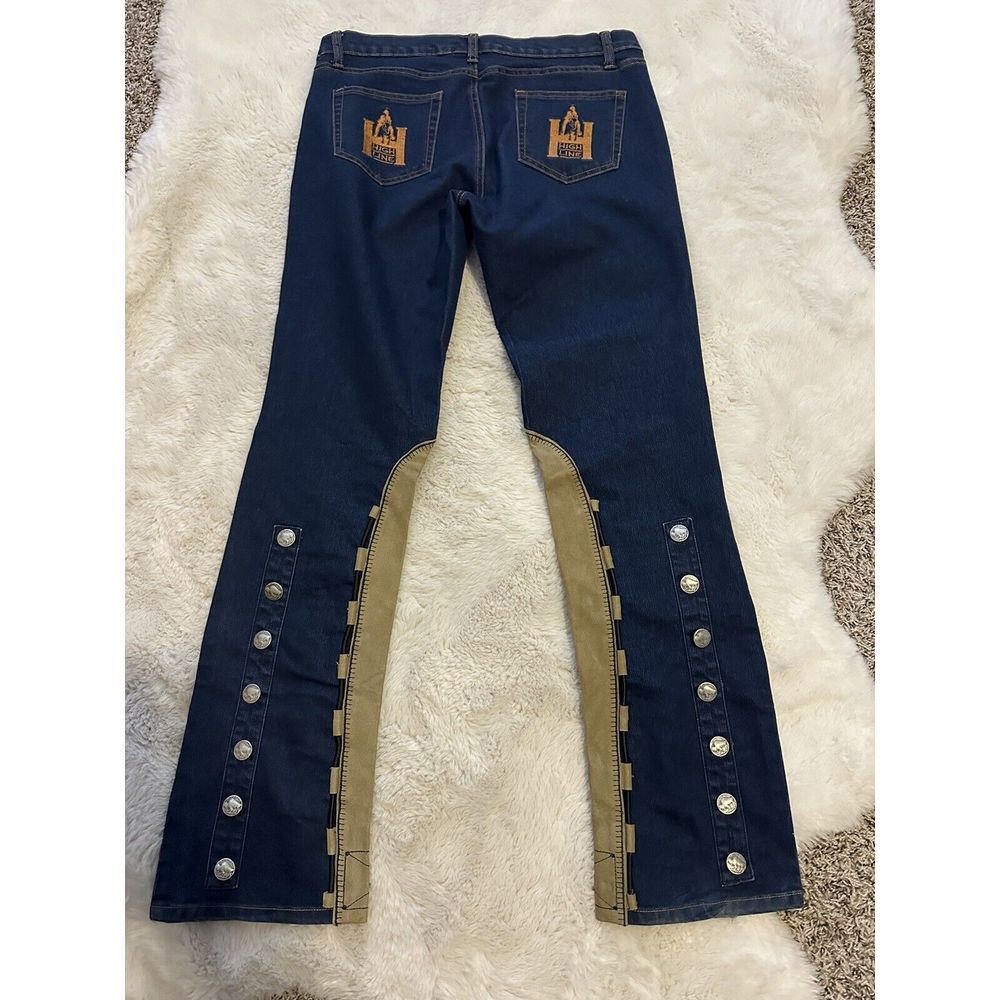 High Line‎ Outfitters Womens Concho Buffalo Button Western Jeans Bootcut sz.30